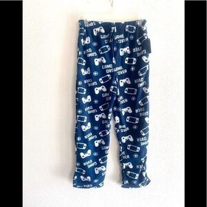 GAME OVER blue fleece pajama gamer pants size large